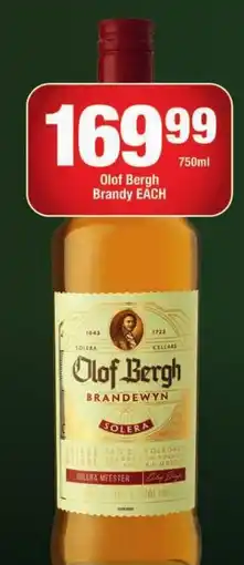 OK Liquor Olof Bergh Brandy offer