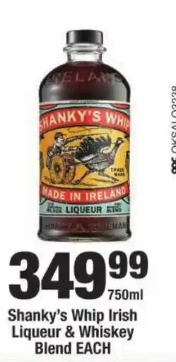 OK Liquor Shanky's Whip Irish Liqueur & Whiskey Blend offer