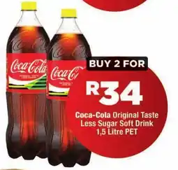 OK Foods Coca-Cola Original Taste Less Sugar Soft Drink offer