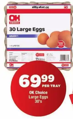 OK Foods OK Choice Large Eggs offer