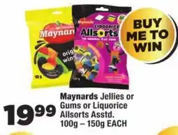 OK Foods Maynards Jellies or Gums or Liquorice Allsorts Assorted offer
