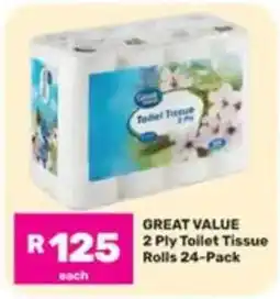 Game Great Value Toilet Tissue offer
