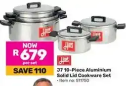 Game J7 10-Piece Aluminium Solid Lid Cookware Set offer