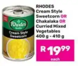 Game Rhodes Cream Style Sweetcorn offer
