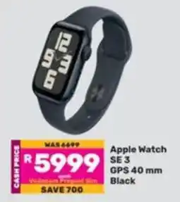 Game Apple Watch SE 3 GPS 40 mm Black offer