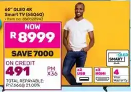Game 65" QLED 4K Smart TV (65Q6Q) offer