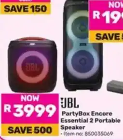 Game JBL PartyBox Encore Essential 2 Portable Speaker offer