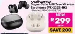 Game volkano Sugar-Cube ANC True Wireless Earphones (VK-2222-BK) offer