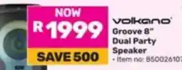 Game Volkano Groove 8" Dual Party Speaker offer