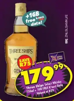 Shoprite Liquor Three Ships Select Whisky offer