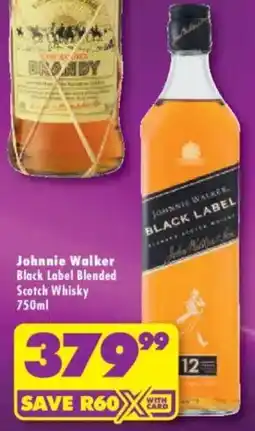 Shoprite Liquor Johnnie Walker Black Label Blended Scotch Whisky offer