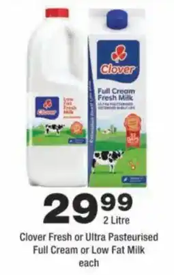 OK urban Clover Fresh or Ultra Pasteurised Full Cream or Low Fat Milk offer