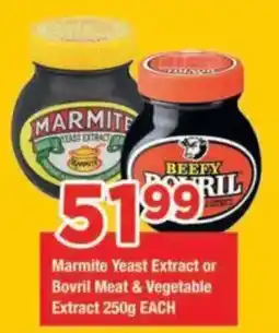 OK Grocer Marmite Yeast Extract or Bovril Meat & Vegetable Extract offer