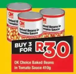 OK Grocer OK Choice Baked Beans in Tomato Sauce offer