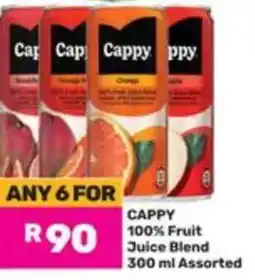 Game CAPPY 100% Fruit Juice Blend Assorted offer