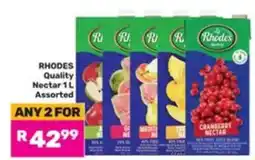 Game RHODES Quality Nectar 1 L Assorted offer