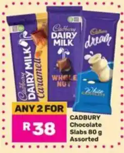 Game CADBURY Chocolate Slabs Assorted offer