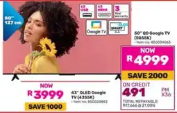 Game 43" QLED Google TV offer