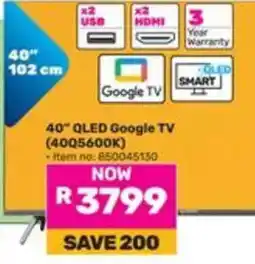 Game 40" QLED Google TV offer