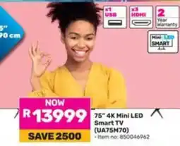 Game 75" 4K Mini LED Smart TV (UA75M70) offer