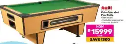 Game GACO Coin-Operated Pool Table offer