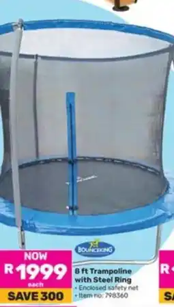 Game Bounceking 8 ft Trampoline with Steel Ring offer