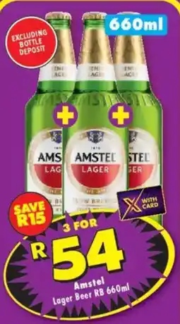 Shoprite Liquor Amstel Lager Beer offer