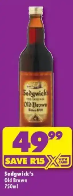 Shoprite Liquor Sedgwick's Old Brown offer