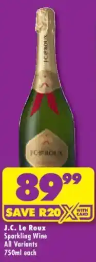 Shoprite Liquor J.C. Le Roux Sparkling Wine offer