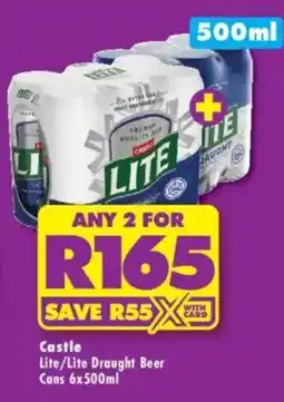 Shoprite Liquor Castle Lite/Lite Draught Beer offer
