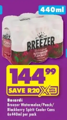 Shoprite Liquor Bacardi Breezer Watermelon offer