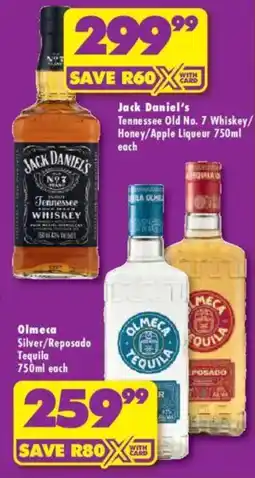 Shoprite Liquor Jack Daniel's Tennessee Old No. 7 Whiskey offer