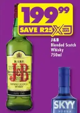 Shoprite Liquor J&B Blended Scotch Whisky offer