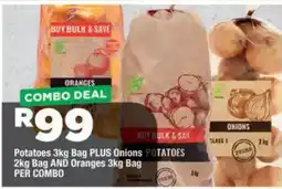 OK Grocer Potatoes 3kg Bag PLUS Onions POTATOES offer