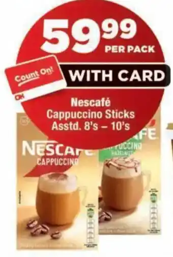 Nescafe Cappuccino Sticks