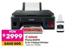 Game Canon Pixma G3410 3-in-1 Colour Printer offer