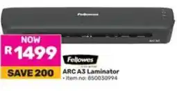 Game Fellowes ARC A3 Laminator offer