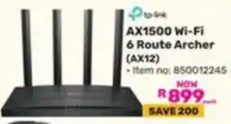 Game tp-link AX1500 Wi-Fi 6 Route Archer (AX12) offer