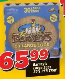 OK Grocer Barney's Large Eggs offer