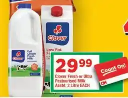 OK Grocer Clover Fresh or Ultra Pasteurised Milk offer