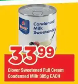 OK Grocer Clover Sweetened Full Cream Condensed Milk offer