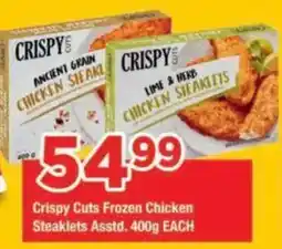 OK Grocer Crispy Cuts Frozen Chicken Steaklets offer