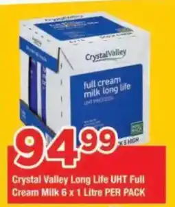 OK Grocer Crystal Valley Long Life UHT Full Cream Milk offer