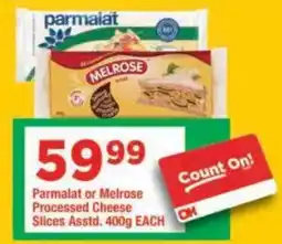 OK Grocer Parmalat or Melrose Processed Cheese Slices offer
