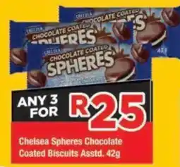 OK Grocer Chelsea Spheres Chocolate Coated Biscuits offer