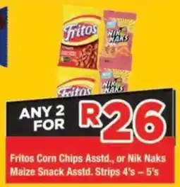 OK Grocer Fritos Corn Chips Asstd. or Nik Naks Maize Snack Asstd. offer