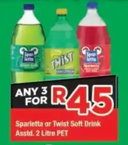 OK Grocer Sparletta or Twist Soft Drink offer