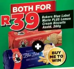 OK Grocer Bakers Blue Label Marie PLUS Lemon Cream Biscuits offer