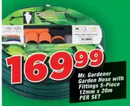OK Grocer Mr. Gardener Garden Hose with Fittings 5-Piece offer