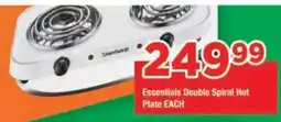 OK Grocer Essentials Double Spiral Hot Plate offer